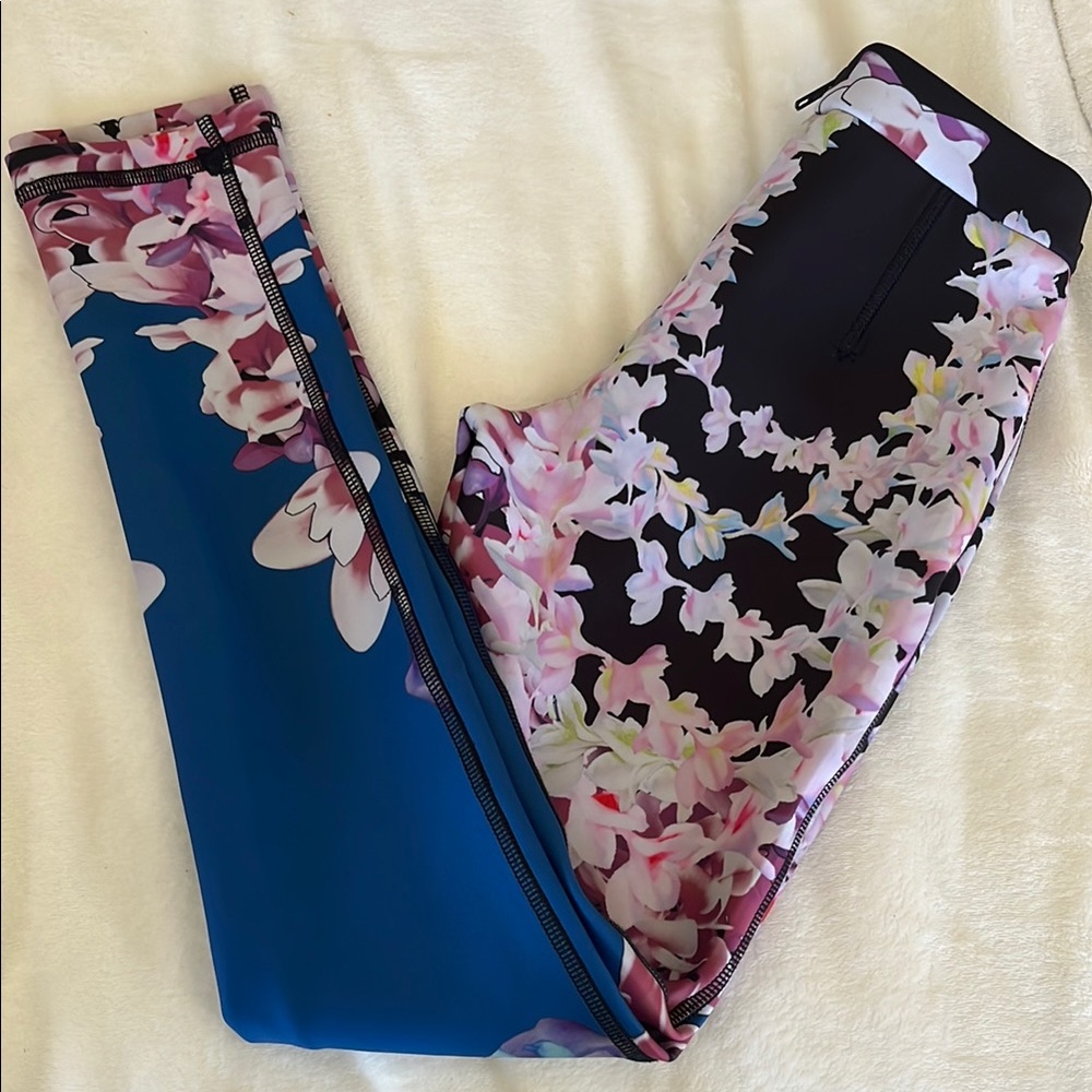 Cynthia Rowley Floral Print Scuba Knit Pants